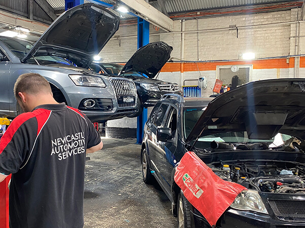 Newcastle Automotive Services workshop